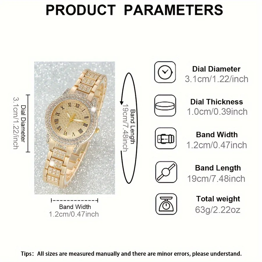 6 قطعة/المجموعة المرأة الفاخرة - مراجعة Luxury Watch Gift For Her وسعره