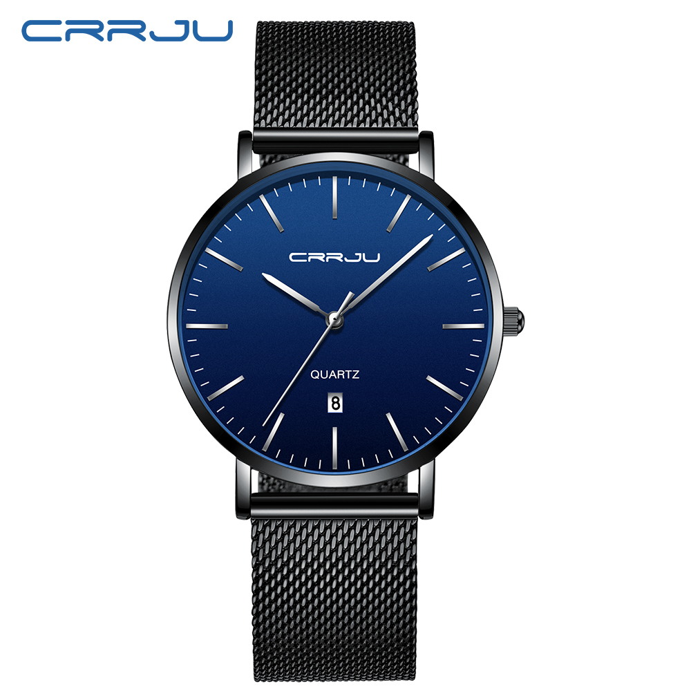 Relogio Masculino جديد CRRJU م - مراجعة Luxury Watch Low Price وسعره