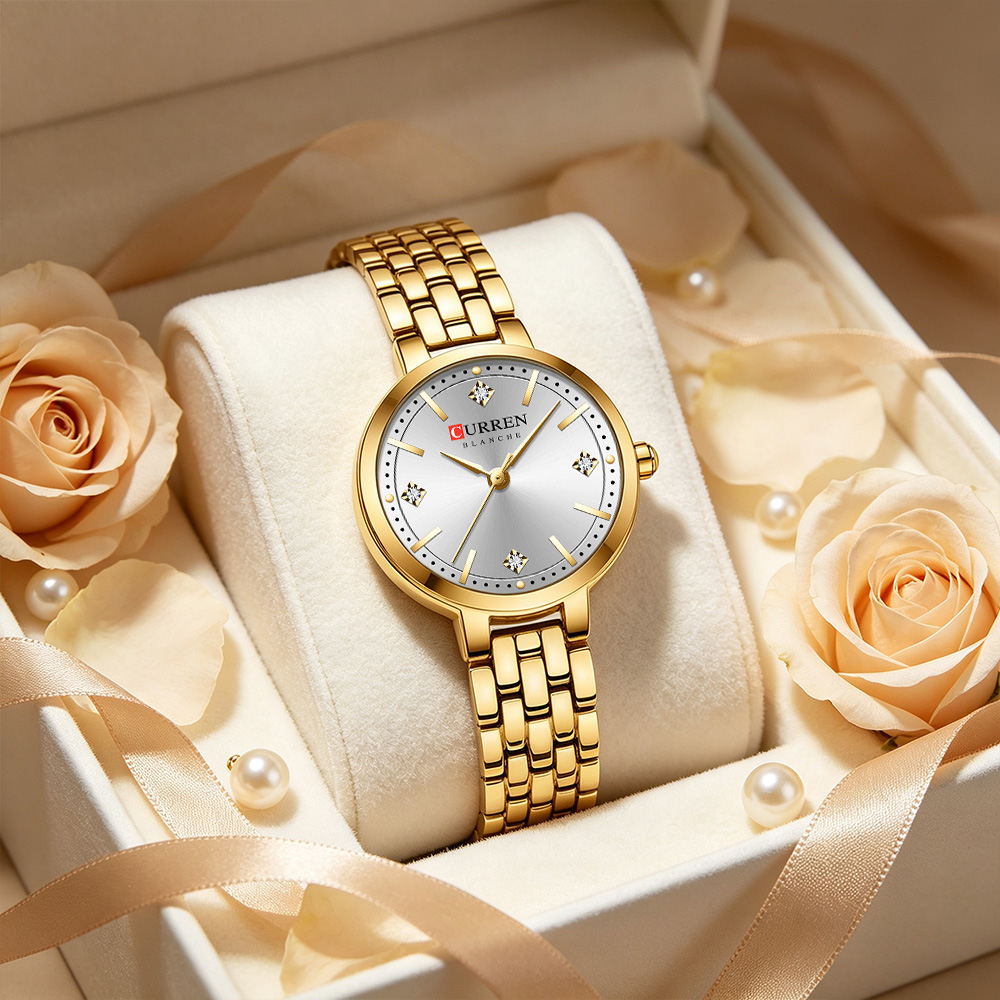 ساعة يد نسائية رفيعة من CURREN - مراجعة Luxury Watch Gift For Her وسعره