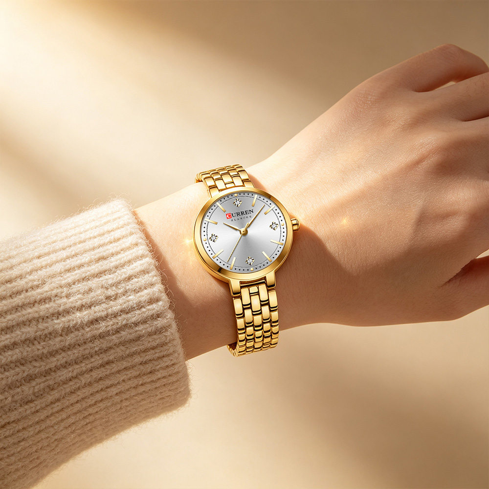 ساعة يد نسائية رفيعة من CURREN - مراجعة Luxury Watch Gift For Her وسعره