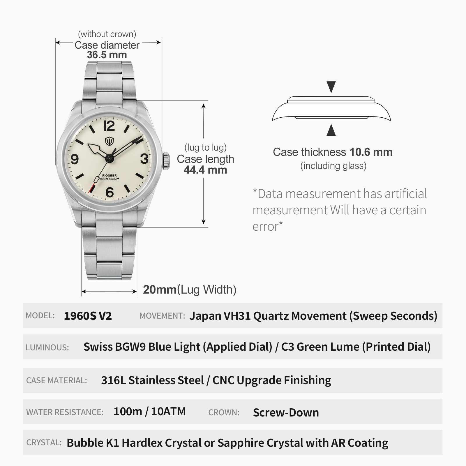 ساعة يد رجالية كوارتز من Watch - مراجعة Luxury Watch With Green Dial وسعره